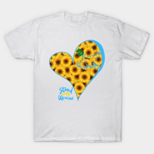 Big heart full of sunflowers T-Shirt